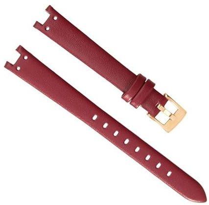 hoosouk Lederarmband für Damen von Anne Klein Ak2156/2157/2618, konkave Schnittstelle, Rindsleder(Red-Golden-K12)