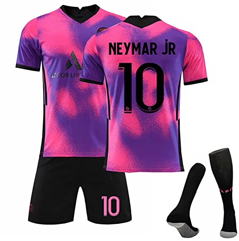 Generic Kids Football Kit 24/25 Home/Away Boy's Soccer Jerseys, Shorts and Socks Set for Boys Age 10-11