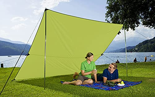 Berger, Grüne Abdeckplane Sonnenschutz für Garten Terrasse Camping Strand Grün 4 x 3 m