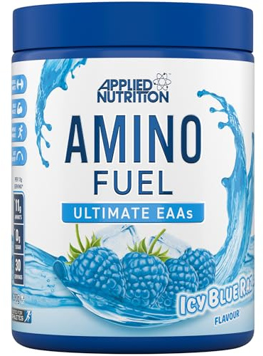 Applied Nutrition Essential Amino Acid (EAA) Powder Supplement Maximize Muscle Growth, ICY Blue Raz, 390 g