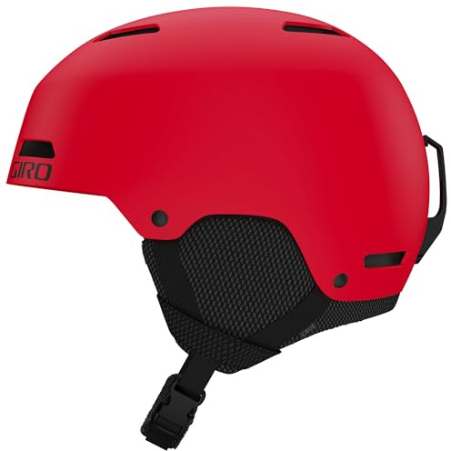Giro Crue Kids Ski Helmet - Snowboard Helmet for Youth, Boys & Girls - Matte Bright Red - M (55.5-59cm)