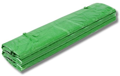 Bâche Film Springos pour Serre Tunnel 2x3x2m 6m² UV4 Revêtement Tunnel avec Maille Film Jardin avec Fermeture Éclair & Fenêtres Moustiquaires Film Serre