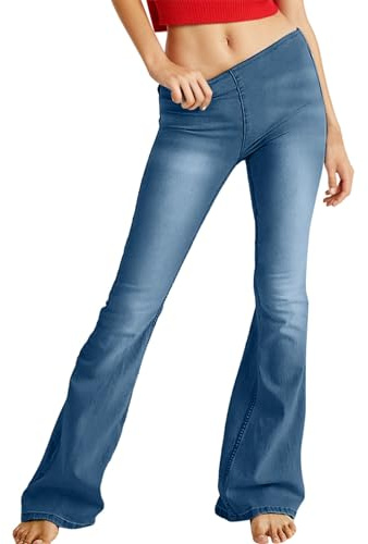 Jeggings Vaqueros Mujer Jeggins Ajustado Pantalones Campana 2024 Tiro Alto Elasticos Hip Hop Leggins Botones Tallas Grandes Jeans Colombianos Push Up