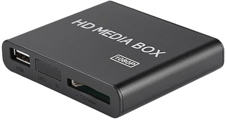 Reproductor Multimedia HDMI,Reproductor Multimedia Digital para Unidades USB yTarjetas SD,Mini Reproductor Multimedia Full HD 1080P Compatible con Caja de ReproductorMultimedia
