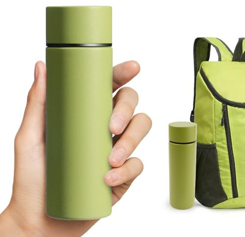 1 Pezzo Termos Caffè Mini 150ml, Borraccia Piccola 316, Thermos Caffe Piccolo, Thermos Piccolo, per Viaggi, Scuola, Sport, Campeggio (Verde)