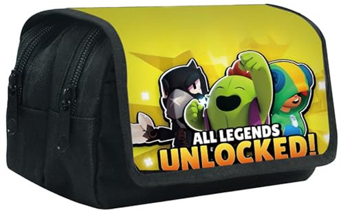 Bleistiftbox,Federmäppchen mit Reißverschluss, Bleistiftbox mit Cartoon-Motiv, Aufbewahrungstasche für Schulschreibwaren mit großer Kapazität, geeignet für Teenager, Studenten, Büro- und Schulbedarf