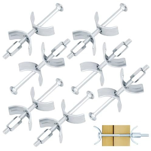 6 pcs Raccords de Plan de Travail, Vis Assemblage Plan de Travail, Boulons de Connexion du Plan de Travail, Pour Assemblage Fixation (150 mm)