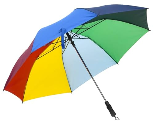 LoogCape automatiskt vikbart paraply med en diameter på 124 cm, flera färger, vattenavvisande, lätt bärbart, för utomhus, camping, trädgård, balkong, strandskydd, UV-väderbeständigt