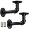 Tanice Rohr Regalhalter 2 Stück Industrial Regal klassisch Wandregal mit Schrauben DIY Dekoration für Home Bücherregal CDs Fotorahmen