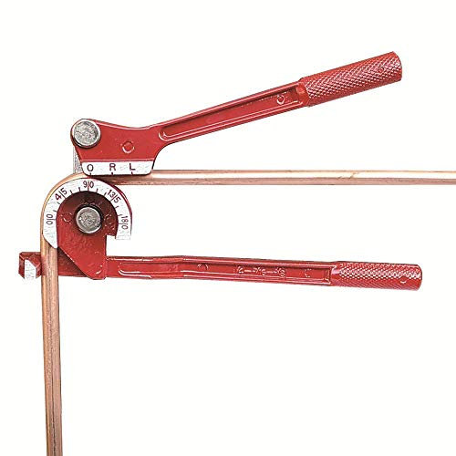 Doblador de Tubos Manual de 180 Grados, 3 en 1 Bender de Tubos Manual de 1/45/16 3/8 Dobladora de Tubos Para Cobre Latón Soft Metal y Aluminio