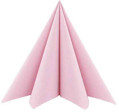 Mank GmbH Airlaid Servietten 40 x 40 cm Neutral perfekt für Gastronomie und Feiern stoffähnlich und saugstark 50 Stück (Altrosa)