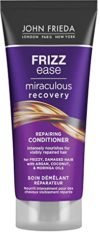 JOHN FRIEDA - Acondicionador Miraculous Recovery 75 ml, Acondicionador Reparador, Hidratante y Fortalecedero, para Cabello Seco y Dañado, Antiencrespamiento y Efecto Nutritivo