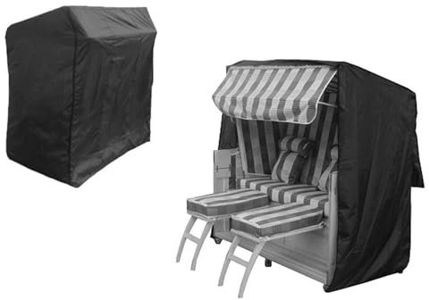 Melko Funda protectora para sillón de playa, 165 x 125 x 90 cm, para muebles de jardín, protección contra la intemperie