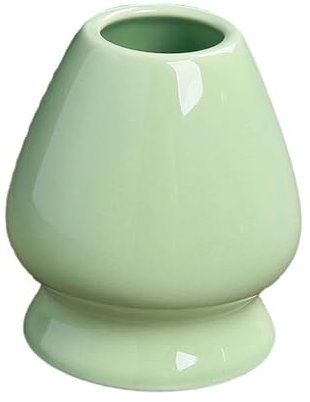 kesurpae Leicht zu reinigender Matcha Schneebesenständer für die Teezubereitung. Keramik Matcha Tee Schneebesenhalter. Keramik Schneebesenhalter aus Keramik, Grün