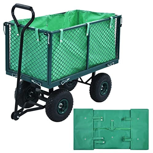 heybb Telo per Carrello da Giardino Verde in Tessuto,Rete di Copertura per rimorchio