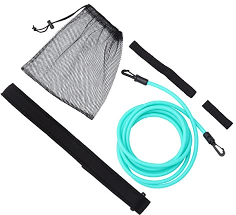 KITANDOVE 1 Satz Schwimmwiderstandsgürtel Stationärer Schwimmgürtel Schwimmen Stationäres Schwimmset Bungee-seile Schwimmgürtel Bungee Schwimmleine Schwimmtrainingszubehör