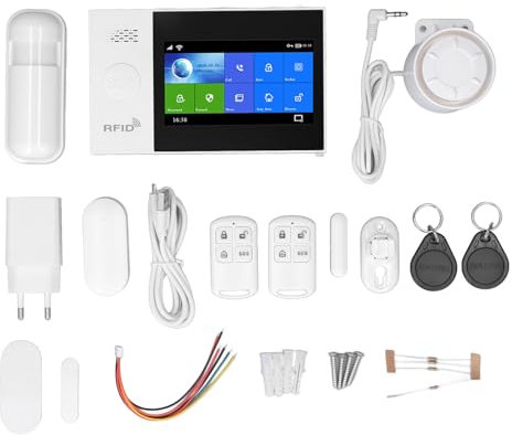 Système d'alarme, invite vocale à décibels élevés, détection infrarouge, Kit d'alarme anti-cambriolage Wi-Fi GSM, système d'alarme domestique Wi-Fi