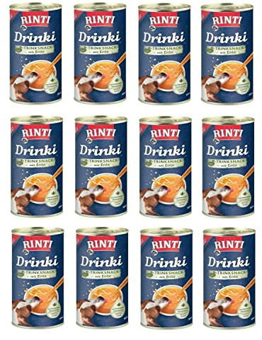 Rinti Drinki Ente 24 x 185 ml Multipack Trinksnack für Hunde