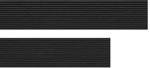 HPFloor Akustik Wandpaneele | MDF Lamellen mit Eichenfurnier | Wandverkleidung zur Schalldämmung & Schallschutz | 240 x 60 cm | 21 mm stark | Filz schwarz | Black Oak