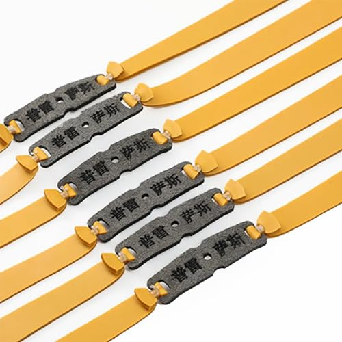 Set di 10 fasce piatte di ricambio per fionda, resistenti, spessore 1,3-2,0 mm, materiale in lattice naturale, essenziali per catapulte da caccia (lunghezza 230 mm, spessore 2,0 mm)