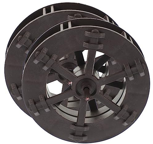 LIFKOME 2pcs Feng Shui Wheel Ornaments Water Fountain Part Micro Landscape Wheel Decorative Water Feature for Indoor/outdoor