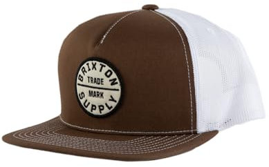 Brixton Oath Trucker Cap - Braun-Weiß - Einheitsgröße