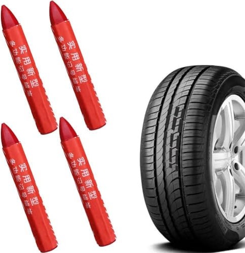 pulunto Stylo de marquage de pneus imperméable résistant à l'huile Marqueur crayon léger Marqueur de pneus pour bois W8Q9 résistant à la décoloration
