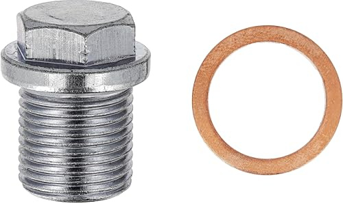 Restagraf - Bouchon de Vidange avec Joint Assemblé - M18-1,50 x 18 mm - Acier - Compatible avec Ford, Land Rover, Volvo (Certains Moteurs) - Réf. 221512 - Blister de 2, Classique