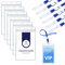 6 Stück A6 Kartenhülle mit Schlüsselband Band,GROSSE Größe Ausweishülle mit Band Wasserdicht,Weich Transparenter PVC Lanyard mit Kartenhülle,Kartenhalter mit Band für Geschäfts Messe Firmen Schulen