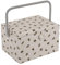 Hobby Gift Exclusive Large Sewing Craft Hobby Storage Box, Accessories Tray Pin Cushion Pocket PVC Handle 23.5 x 31 x 20cm, Bees