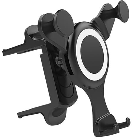 Toaluea Porta Cellulare Auto, 360° Regolabile Supporto Telefono Auto per Ventilazioni Rotonde, Phone Holder Car Universale, Portacellulare Autos per iPhone Samsung Huawei Xiaomi Smartphone
