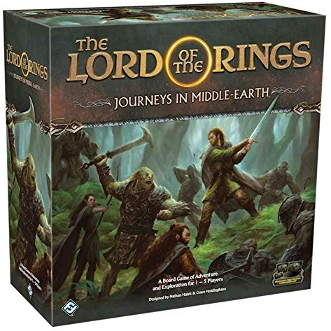 Fantasy Flight Games , Lord of the Rings: Journeys in Middle-Earth , Board Game , Ages 14+ , 1-5 Players , 60-120 Minute Playing Time