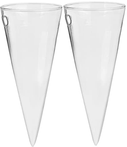 Cabilock 2stücke Wandhängende Glasvasen Für Hydroponische Pflanzen Transparente Wanddeko Für Blumen Und Pflanzen Für Kreative Innenraumgestaltung Und Blumenarrangements
