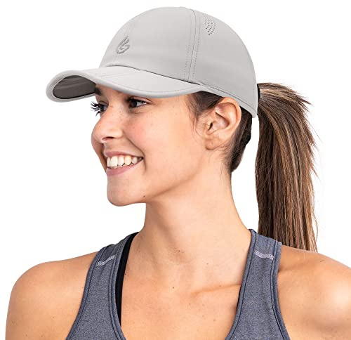 Gisdanchz Basecap Herren Damen Sport Cap Performance Baseball Caps für Damen Herren Laufkappe Laufen Tennis Golf Cap Uv-Schutz-Kappe Running Sommer Cappy Männer, Hellgrau
