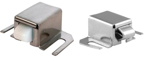 PRIME-LINE Shower Door Catch & Sweep Set - 1/2 in. Stainless Steel Door Latch & 1-3/8 in. Aluminum/Vinyl Door Sweep