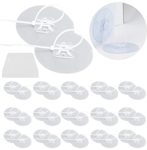 Babysicherer Möbelanker Ohne Bohren Set, 32 Stück Verhindert Stürze Möbel Wandanker, Verstellbarer Selbstklebender Möbelgurten, Anti-Kipp Möbel Wandanker mit Abstreifer für Kleinkinder Haustiere