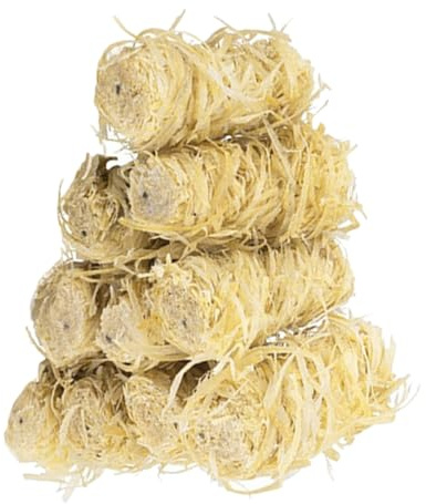 Veemoon Encendedor Natural para Barbacoa y Fuego para Estufas para Acampar al Aire Libre Rollos de Madera de Combustión Prolongada, 50 Piezas, Práctico y Compatible Parrillas
