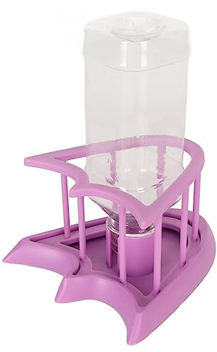 KIMISS Mangeoire Automatique d'eau pour Reptiles pour Dragons Barbus, Distributeur d'abreuvoir Violet Sûr avec Bouteille pour Lézard, Fournitures pour Reptiles, Mangeoire à Nourriture (S NW-14)