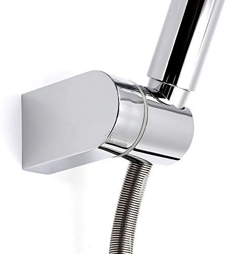 Kusun Supporto universale regolabile testa doccia montato fisso Bagno parete connettore staffa ABS cromato HSZJ002