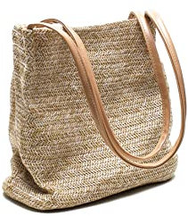 Ulisty Damen Klein Strohtasche Weben Tasche Schultertasche Beuteltasche Tragetasche Handtasche Khaki