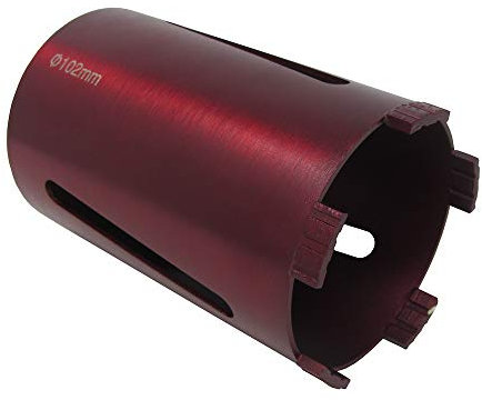 102mm 4 Dry Diamond Drilling Core Drill Bit with Turbo Segments for Brick & Masonry with 1/2 BSP Female Thread