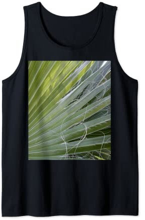 Abstrait photographique de palmier éventail avec fils fibreux Débardeur