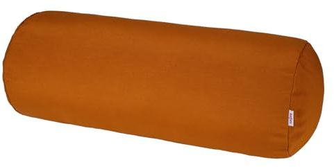 beties „Wunschton“ Nackenrollenbezug ca. 15x40 cm Nackenrolle in großer Sortiments- und Größenauswahl – EIN idealer Uni Begleiter (sanddorn-orange)