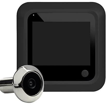 Pvczool Caméra pour judas pour portes, judas pour visionneurs, écran LCD numérique angle 145° de 2,4 pouces pour porte d'entrée pour porte d'entrée
