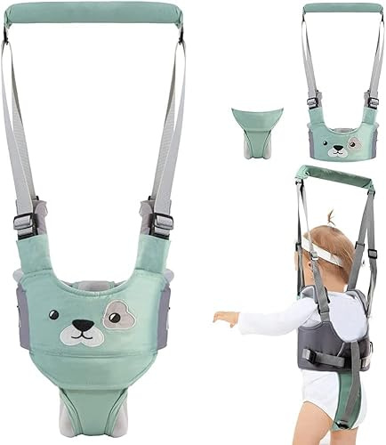 KLERICER Ayudante para caminar para bebés, asistente ajustable para caminar y aprender a caminar, cinturón para caminar, arnés desmontable para niños de 6 a 36 meses (A)