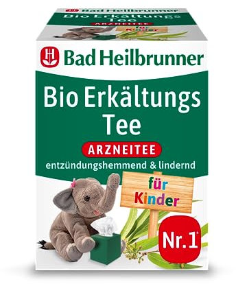 Bad Heilbrunner Bio Erkältungs Tee für Kinder (12 x 8 Filterbeutel)