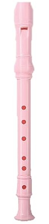 Blockflöjt Diskant 6 Hål Nybörjare Sex Hål Åtta Hål Entry Flöjt Instrument nybörjare sopran blockflöjt (Color : Pink)