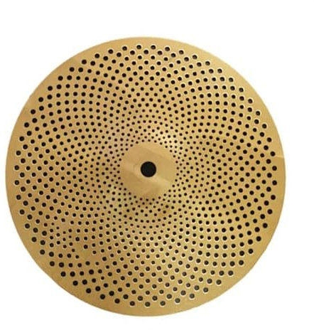 Schlaginstrument Zubehör Goldfarbenes Mute-Becken 10 Splash-Becken Becken Mit Geringer Lautstärke Silent-Becken Für Jazz-Drum-Set Trommelbecken