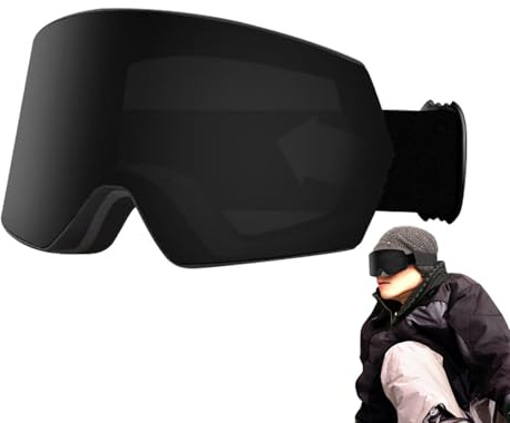 Générique Snowboardglasögon, skidglasögon, skidglasögon, skidglasögon, dubbla lager, anti-dimma, vindtäta skidglasögon för ungdomar, pojkar och flickor, för unga vuxna