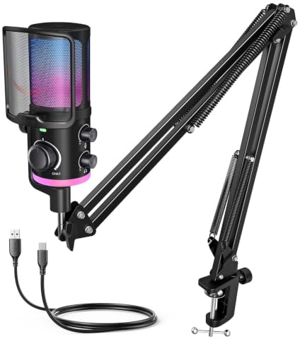 FIFINE AM6T Gaming USB Condenser Mic for PC